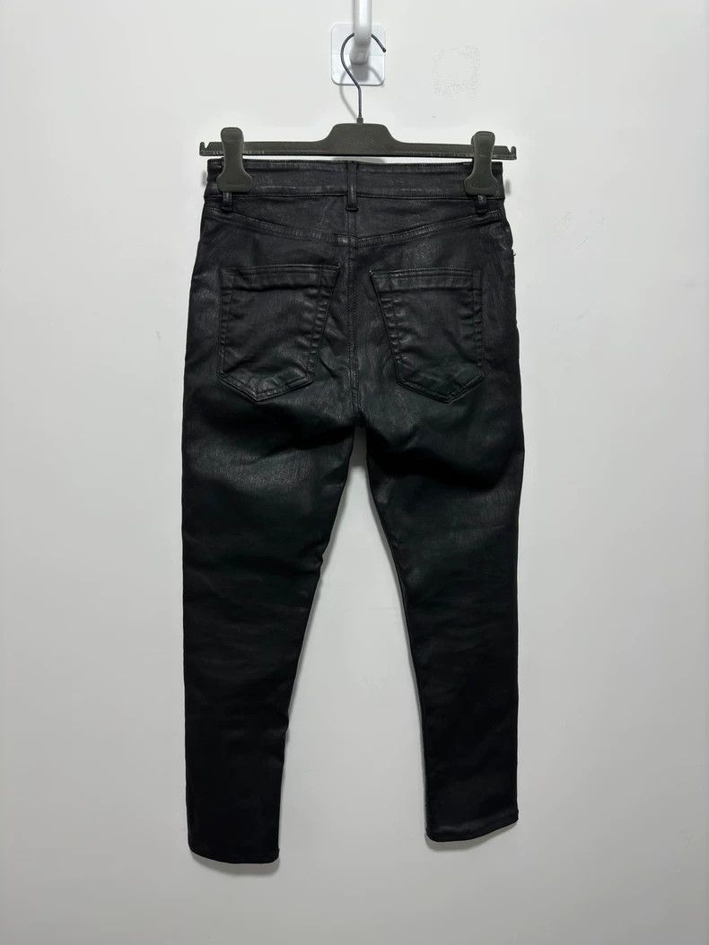 Rick Owens rick owens black waxed motorcycle pants Size US 30 / EU 46 - 2 Thumbnail