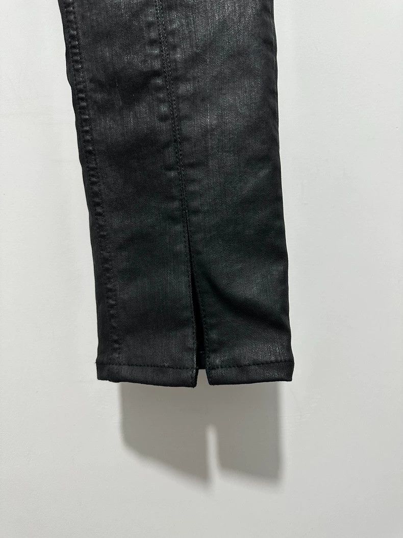 Rick Owens rick owens black waxed motorcycle pants Size US 30 / EU 46 - 4 Thumbnail