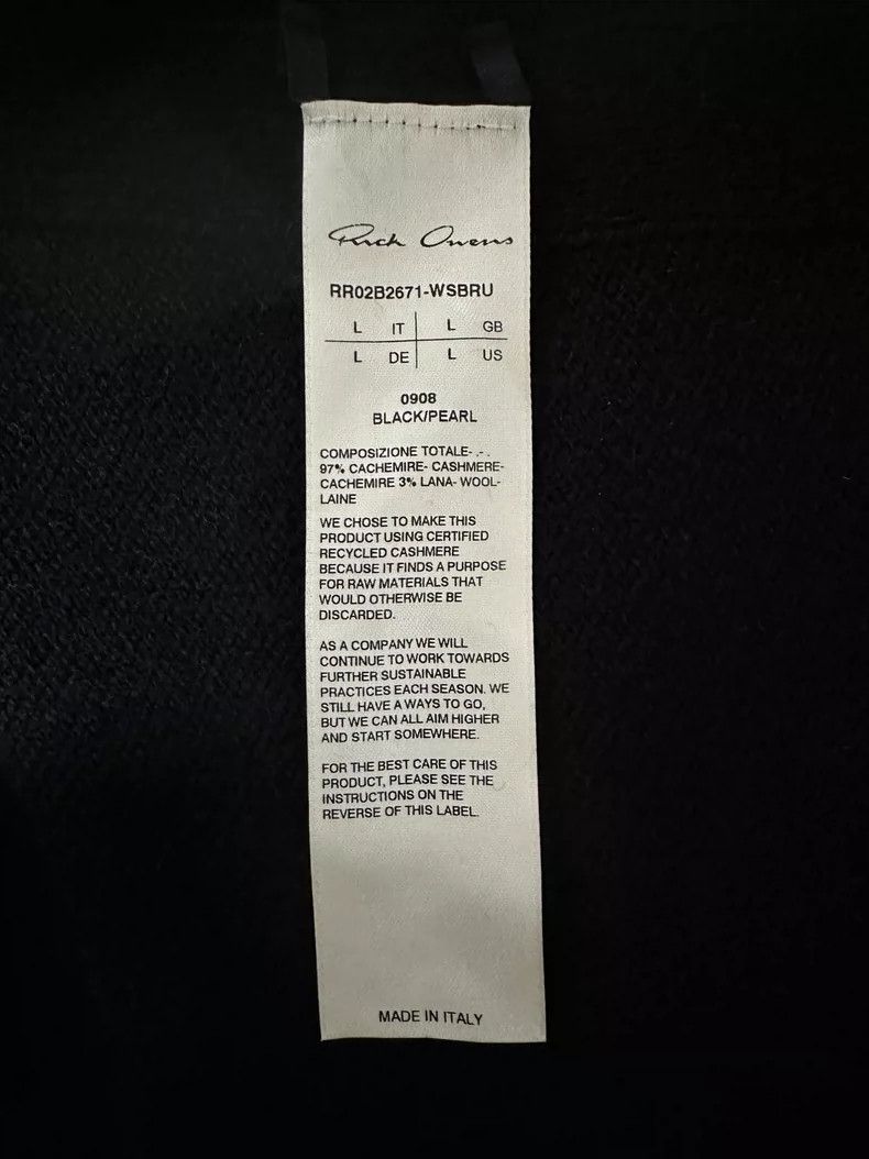 Rick Owens rick owens cashmere oversized sweater Size US L / EU 52-54 / 3 - 4 Thumbnail