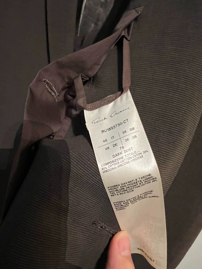 Rick Owens rick owens dark tailored suit jacket Size US M / EU 48-50 / 2 - 4 Thumbnail