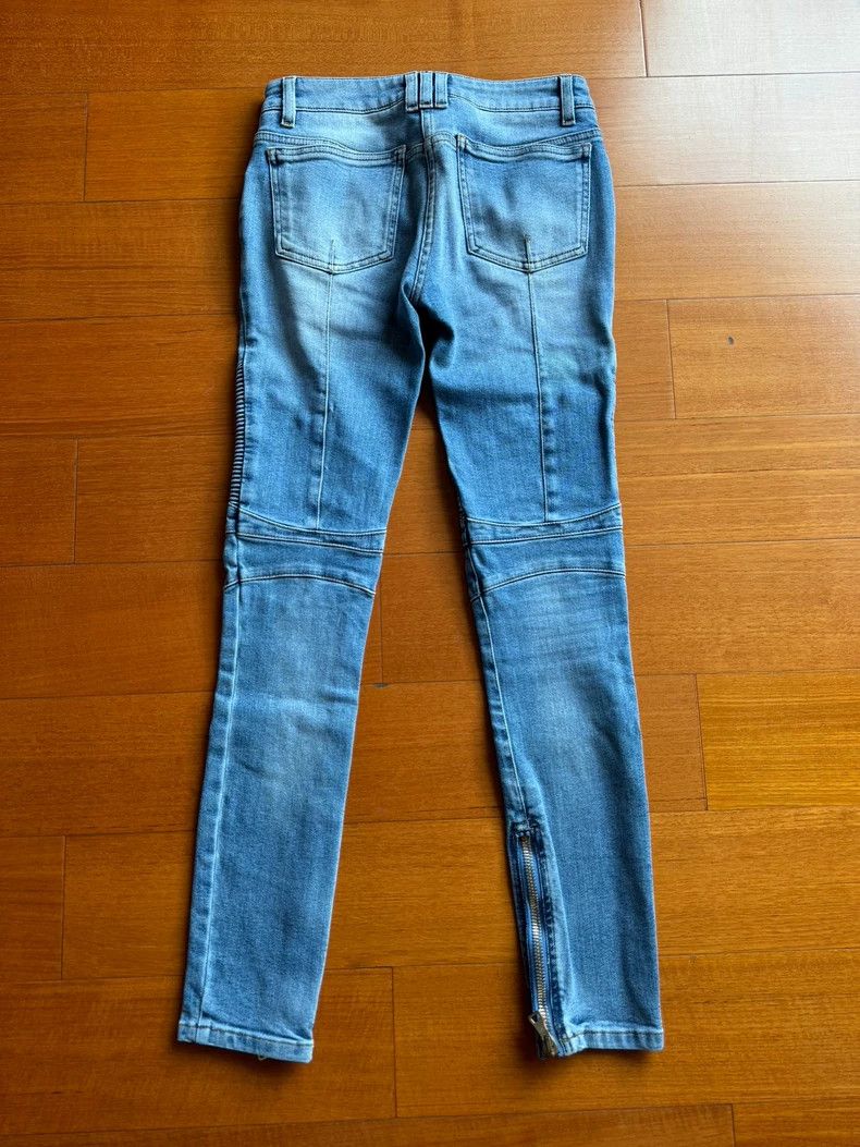 Balmain balmain high-waisted fitted motorcycle jeans Size US 34 / EU 50 - 2 Thumbnail