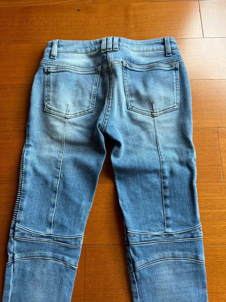 Balmain balmain high-waisted fitted motorcycle jeans Size US 34 / EU 50 - 5 Thumbnail