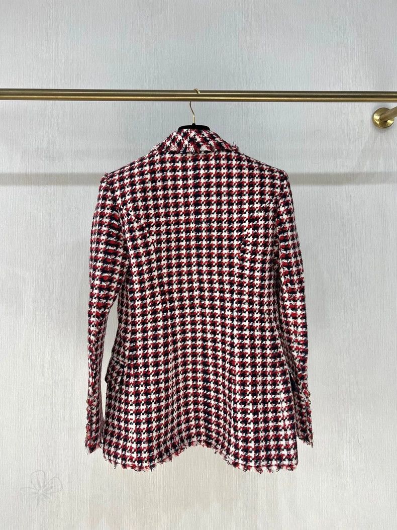 Balmain balmain tweed double-breasted coat Size US M / EU 48-50 / 2 - 2 Thumbnail
