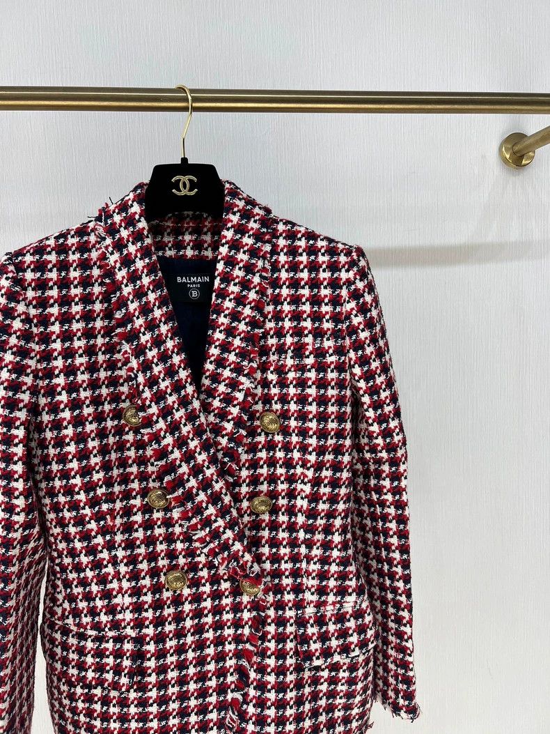 Balmain balmain tweed double-breasted coat Size US M / EU 48-50 / 2 - 4 Thumbnail