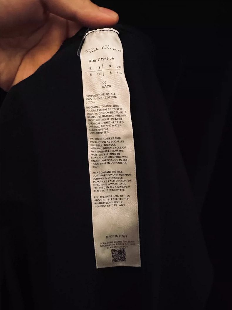 Rick Owens rick owens black oversized shoulder t-shirt Size US L / EU 52-54 / 3 - 4 Thumbnail