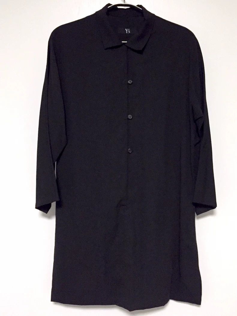 Yohji Yamamoto yohji yamamoto black wool shirt Size US M / EU 48-50 / 2 - 3 Thumbnail