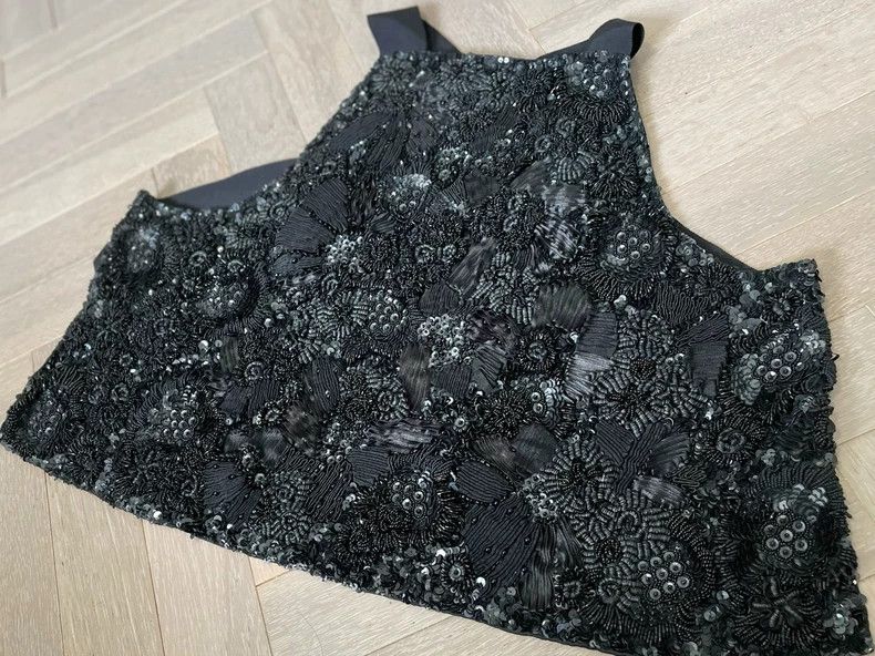 Dries Van Noten embroidered silk cropped top by dries van noten Size US M / EU 48-50 / 2 - 3 Thumbnail