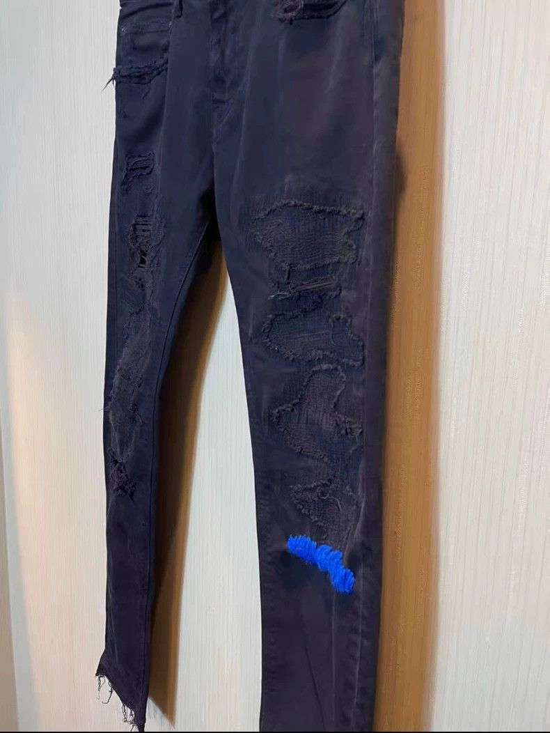 Undercover black skinny jeans with blue detailing Size US 28 / EU 44 - 3 Thumbnail