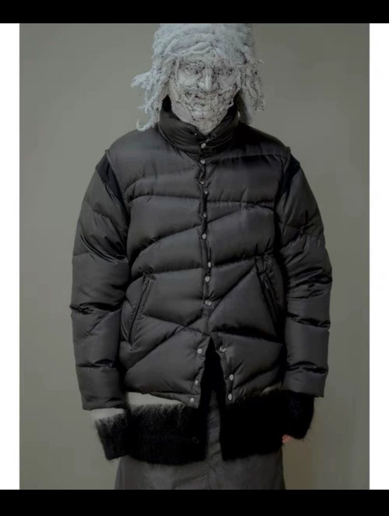 Undercover black irregular down puffer jacket Size US M / EU 48-50 / 2 - 5 Thumbnail