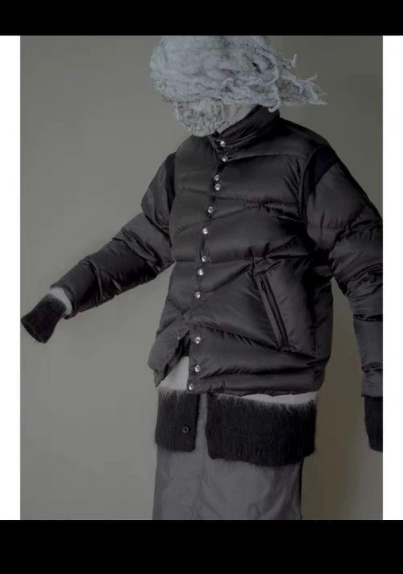 Undercover black irregular down puffer jacket Size US M / EU 48-50 / 2 - 6 Thumbnail
