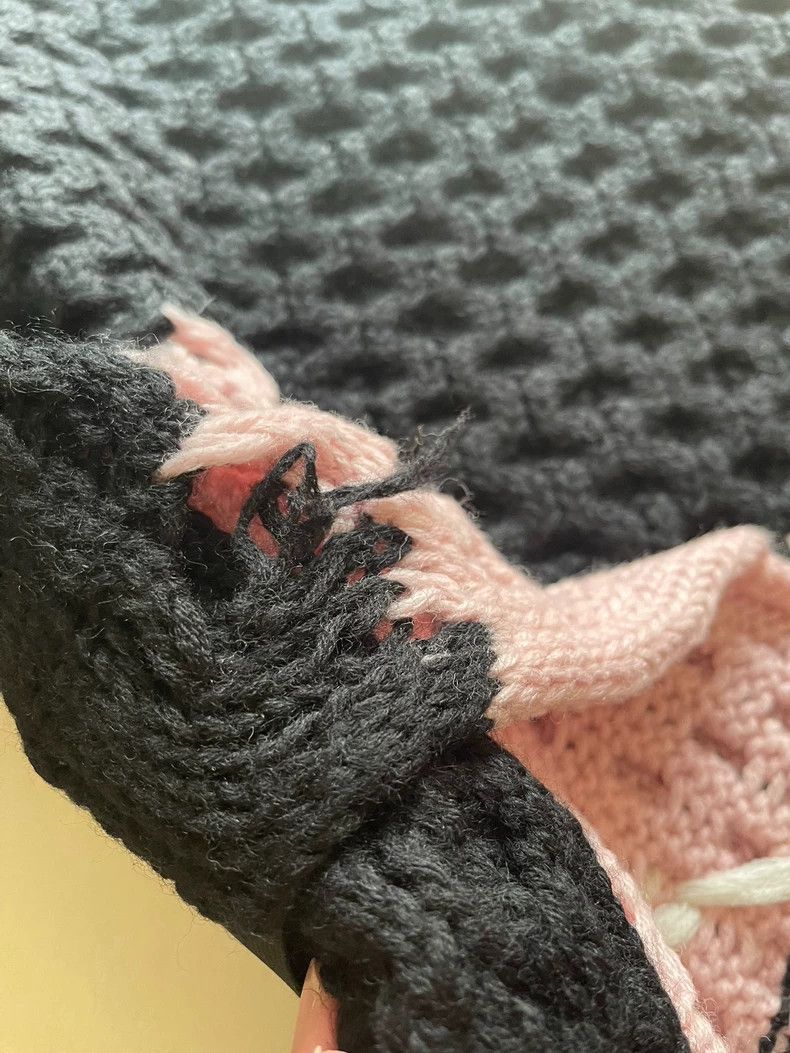 Raf Simons raf simons patterned knit sweater with pink detail Size US L / EU 52-54 / 3 - 3 Thumbnail