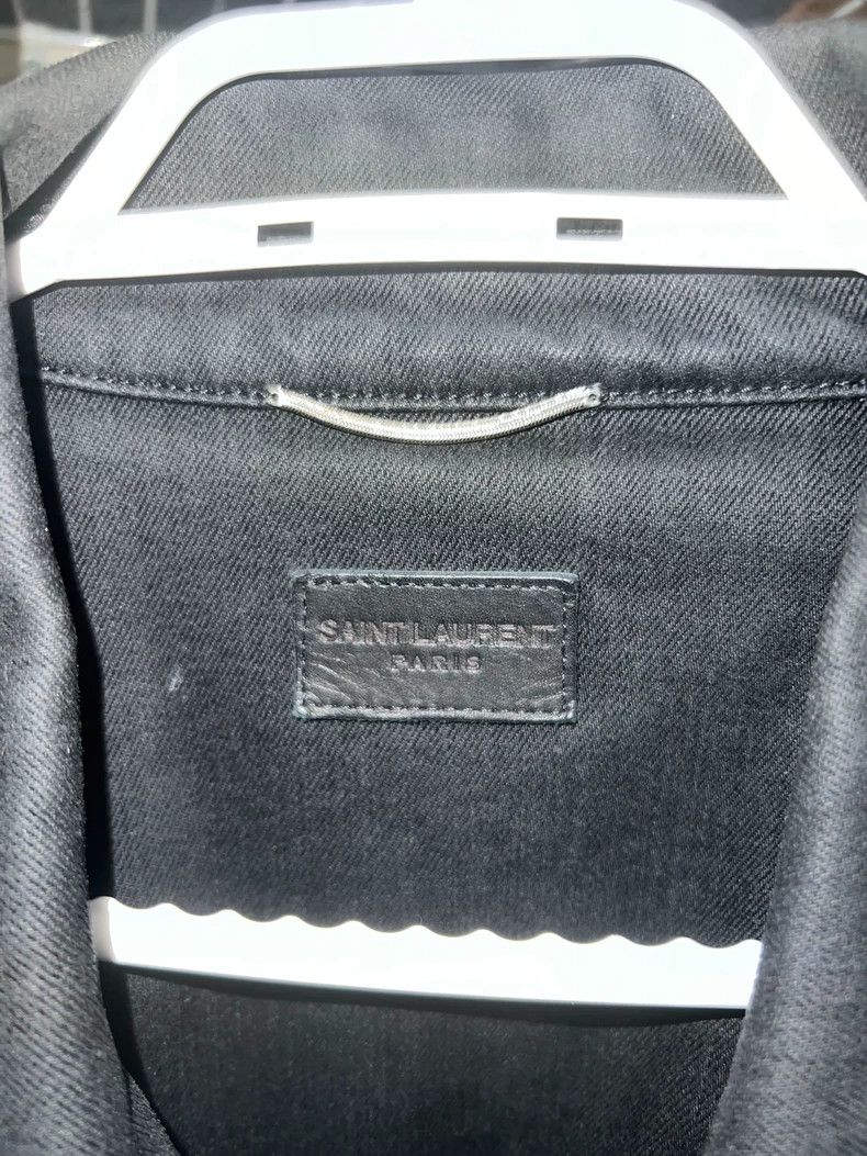 Saint Laurent Paris black washed denim jacket for men Size US XXL / EU 58 / 5 - 2 Thumbnail