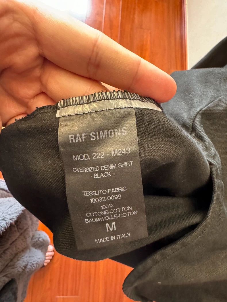 Raf Simons raf simons oversized black shirt jacket Size US L / EU 52-54 / 3 - 6 Thumbnail