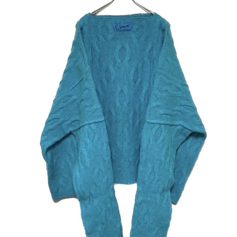 Raf Simons oversized blue knit sweater by raf simons Size US L / EU 52-54 / 3 - 2 Thumbnail