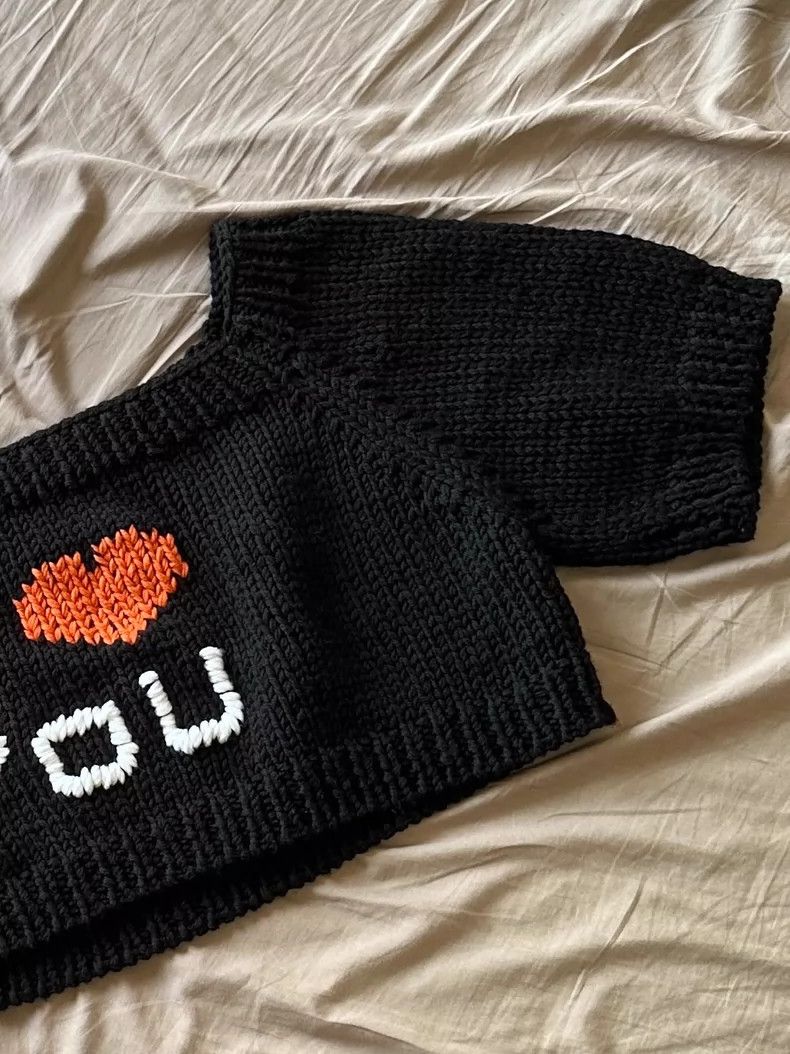 Raf Simons raf simons "i love you" knit sweater Size US S / EU 44-46 / 1 - 3 Thumbnail