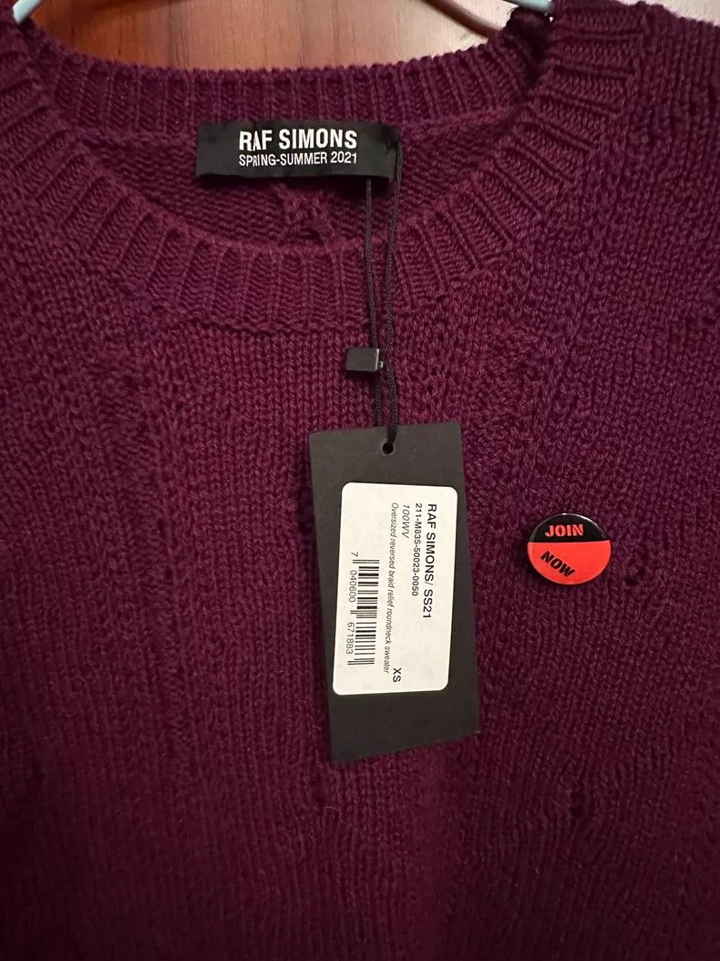 Raf Simons raf simons purple patch knit sweater Size US XS / EU 42 / 0 - 2 Thumbnail