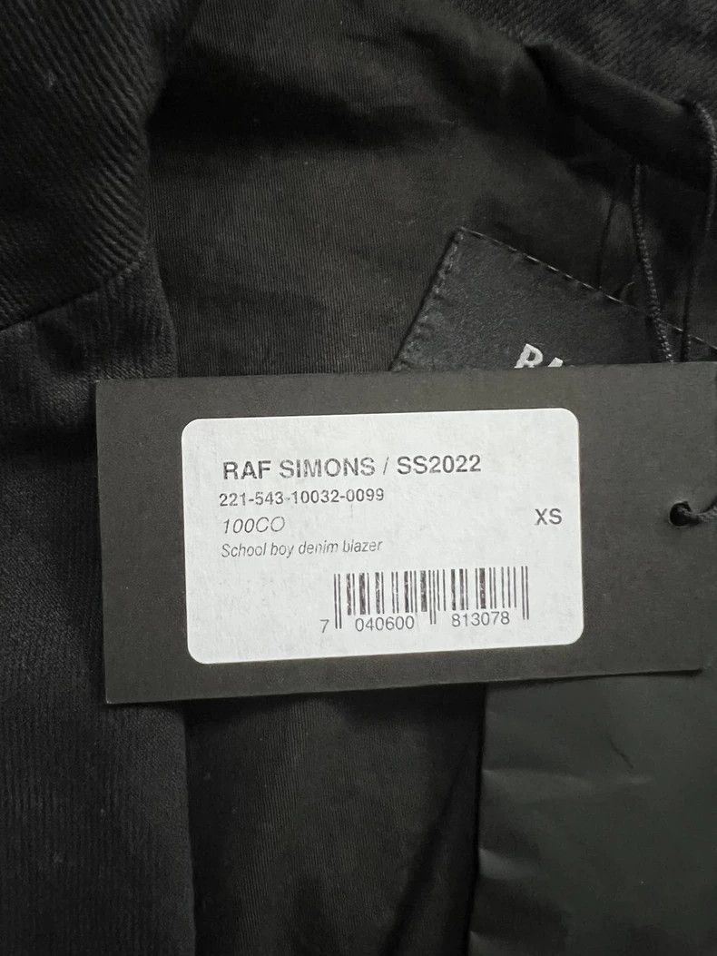 Raf Simons raf simons black denim blazer for men Size US M / EU 48-50 / 2 - 5 Thumbnail