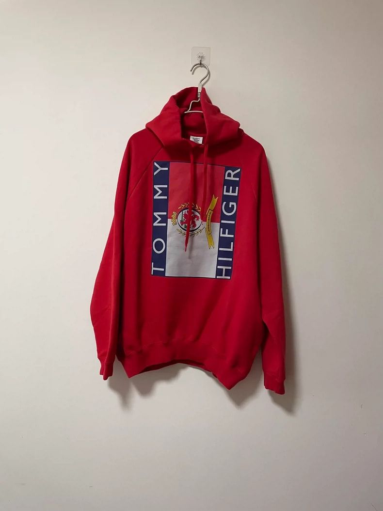 Vetements vetements tommy hilfiger red hoodie Size US S / EU 44-46 / 1 - 2 Thumbnail