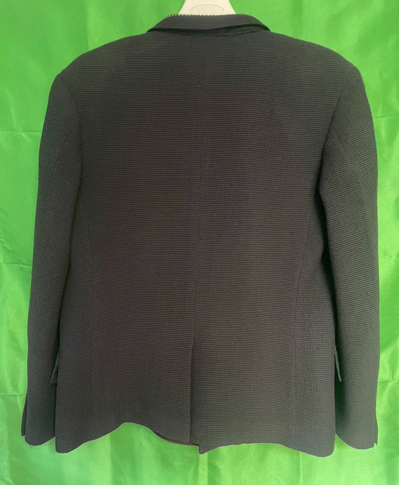 Yohji Yamamoto floral knit collar double-breasted blazer Size US S / EU 44-46 / 1 - 2 Thumbnail