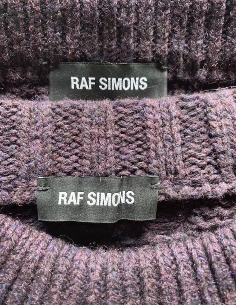 Raf Simons raf simons deep red two-piece knit sweater Size US S / EU 44-46 / 1 - 9 Thumbnail