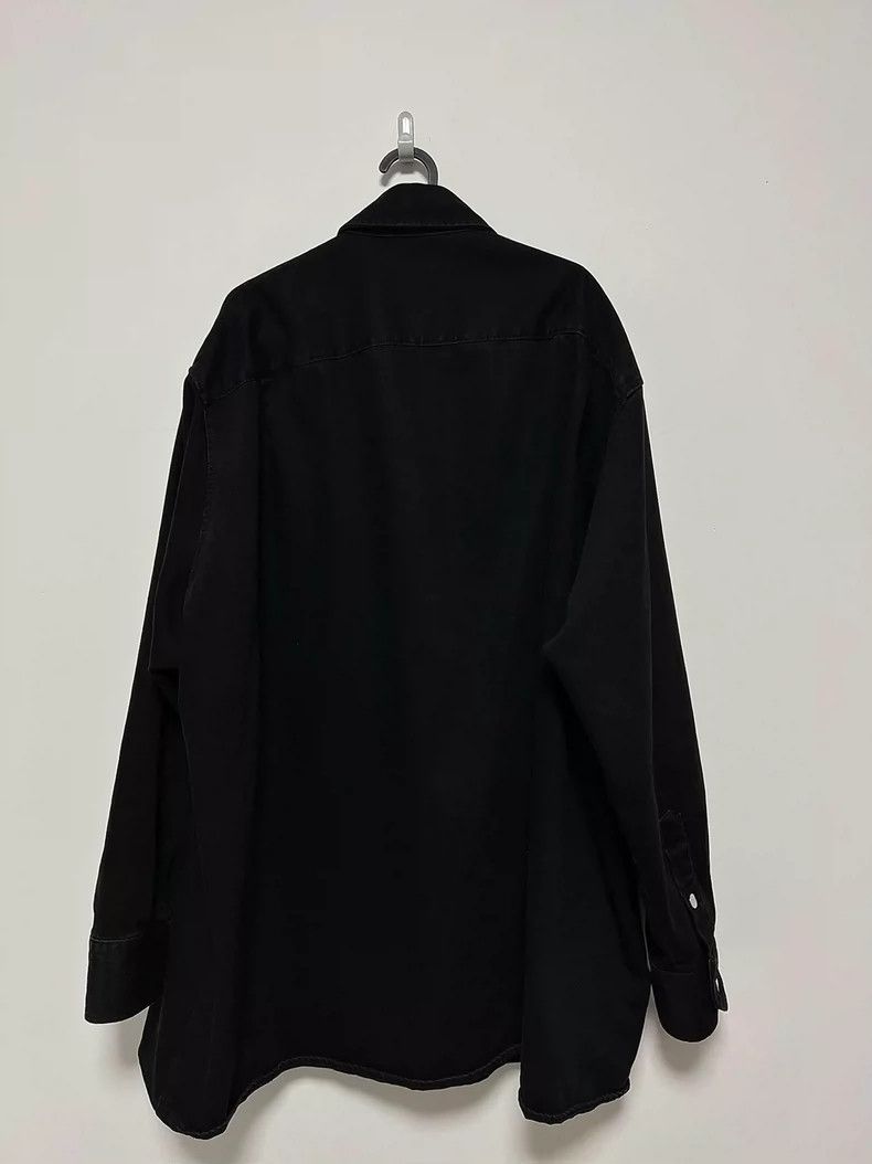 Raf Simons raf simons black denim shirt with patch Size US S / EU 44-46 / 1 - 3 Thumbnail