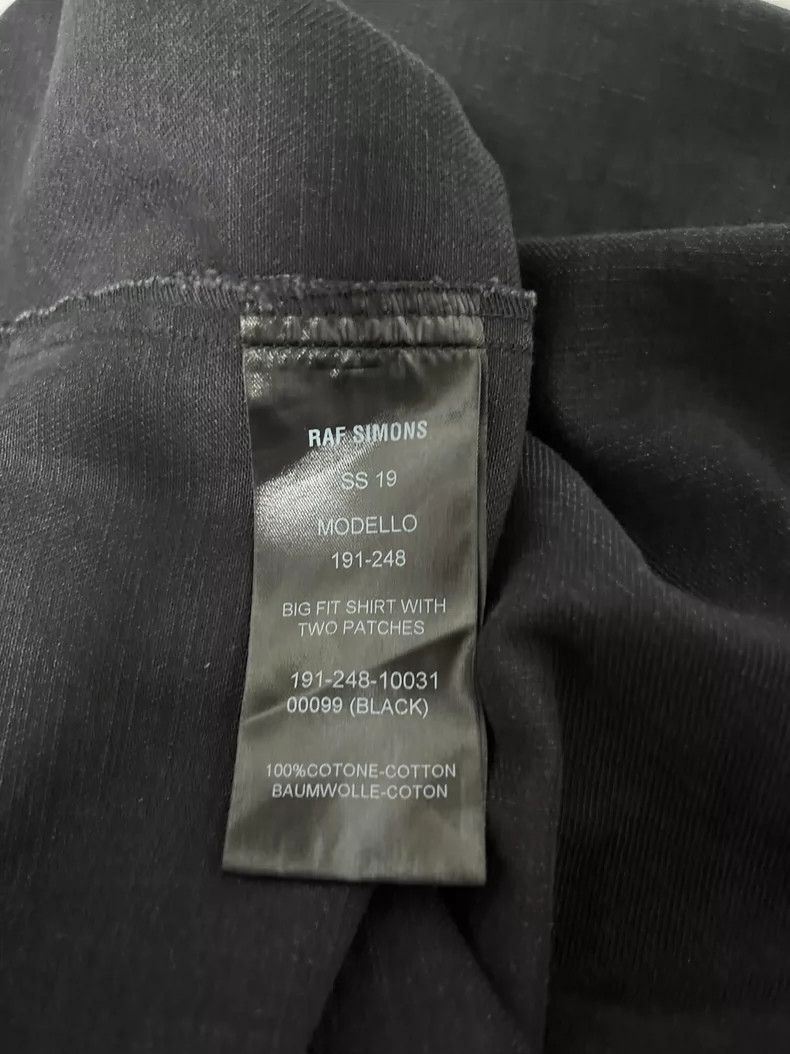 Raf Simons raf simons black denim shirt with patch Size US S / EU 44-46 / 1 - 5 Thumbnail