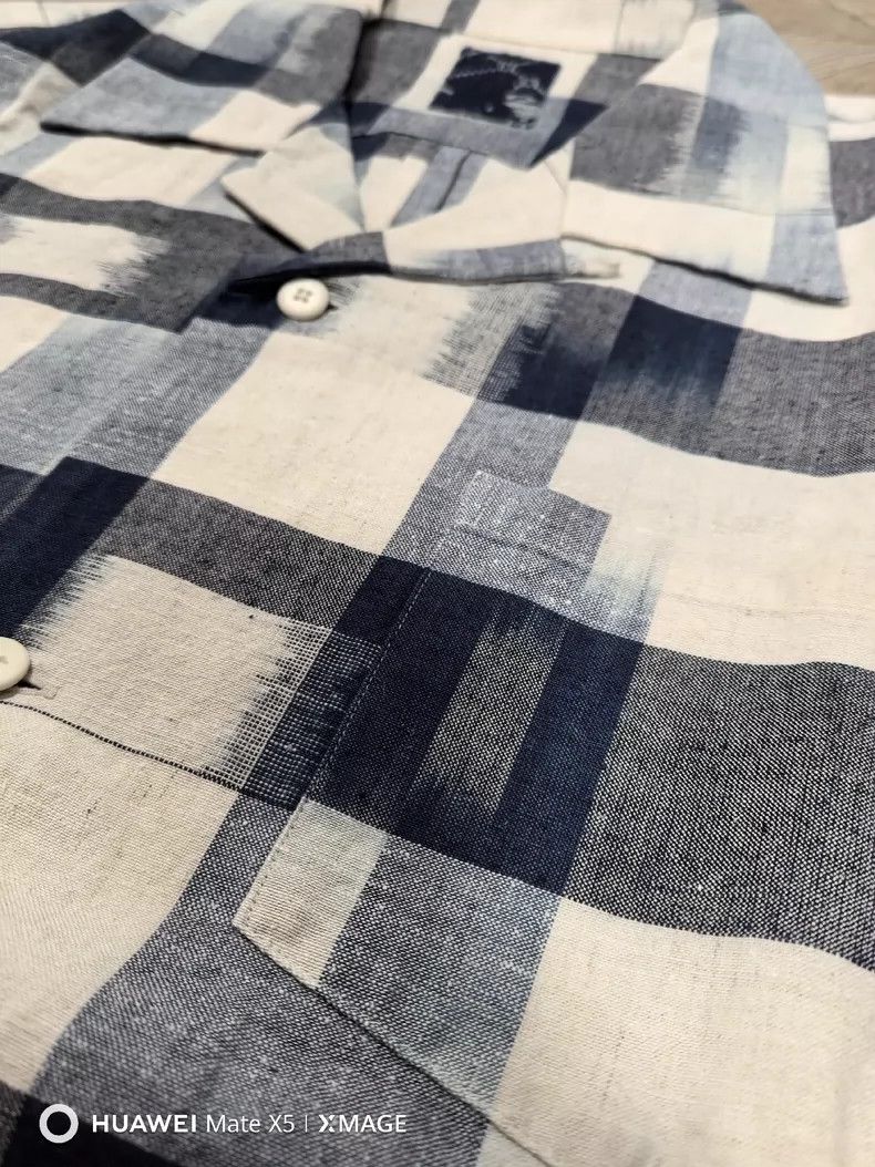 Visvim visvim short sleeve checkered shirt in blue Size US M / EU 48-50 / 2 - 4 Thumbnail