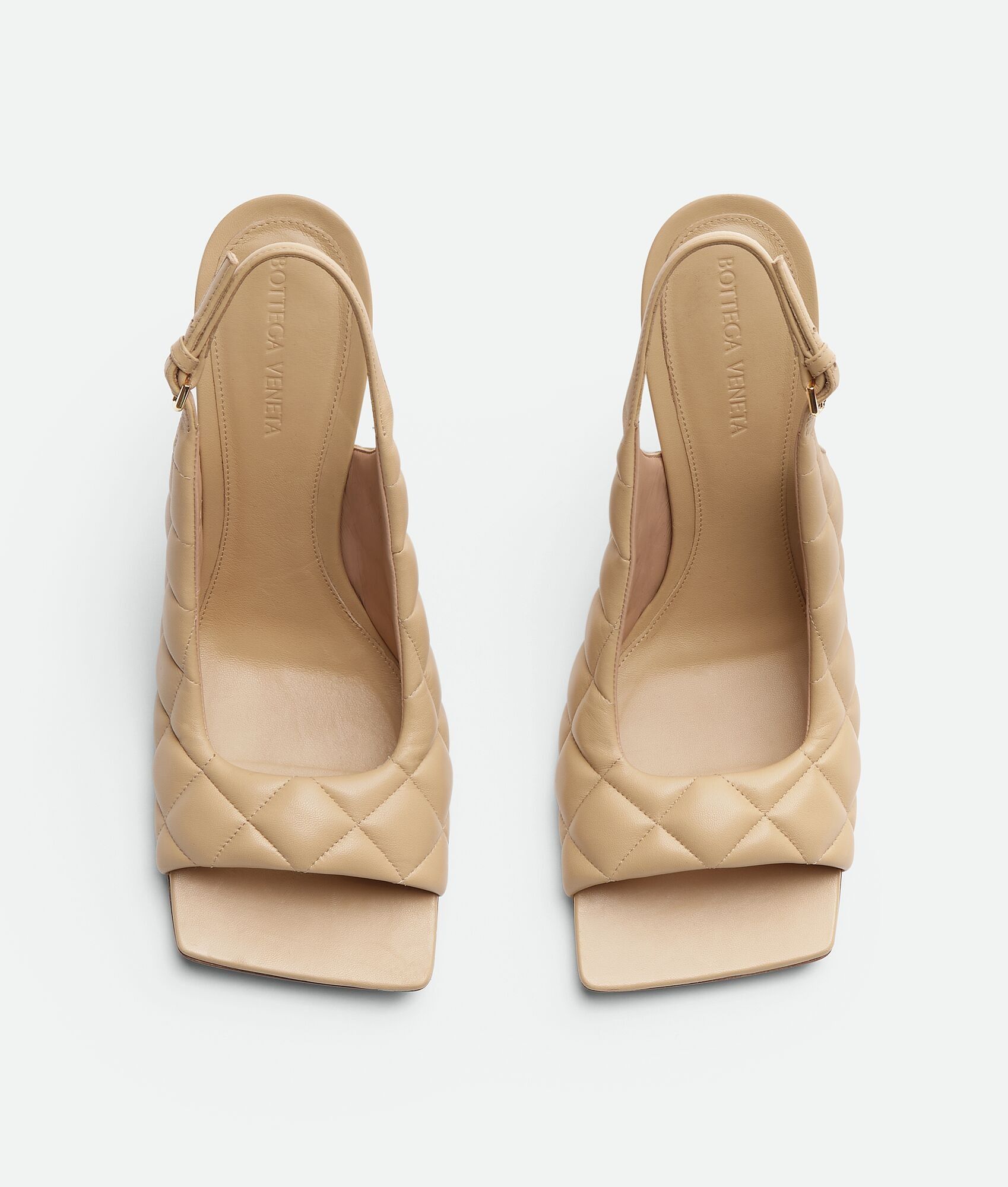 Bottega Veneta padded slingback sandal beige Size US 7 / IT 37 - 4 Thumbnail