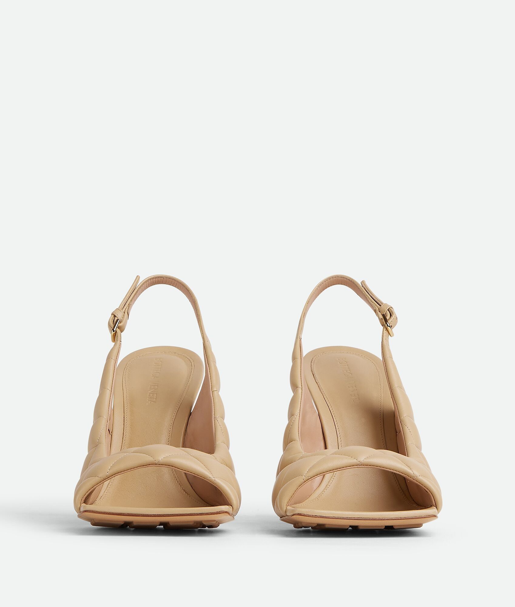 Bottega Veneta padded slingback sandal beige Size US 10 / IT 40 - 2 Thumbnail
