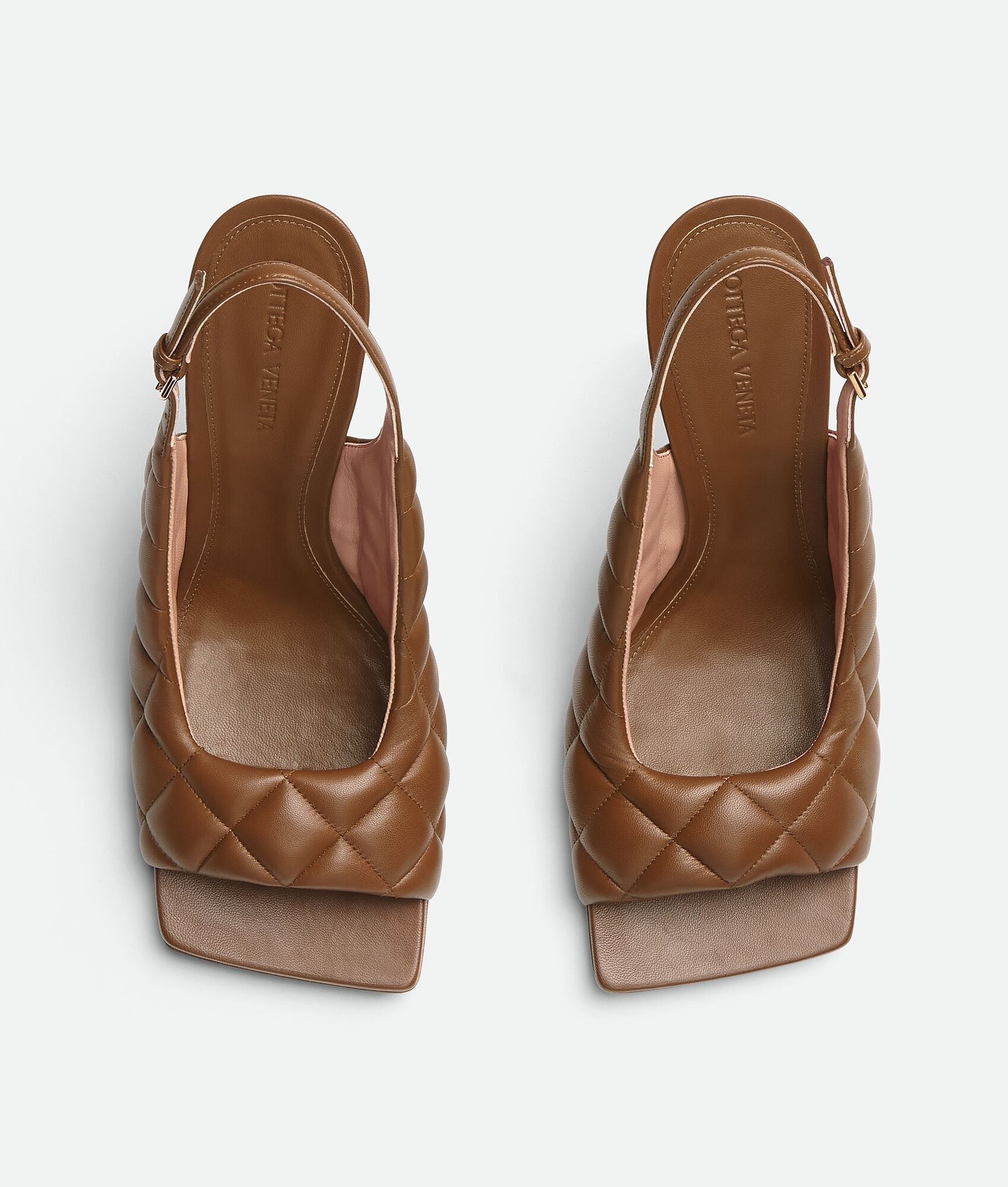 Bottega Veneta padded slingback sandal brown Size US 8 / IT 38 - 4 Thumbnail