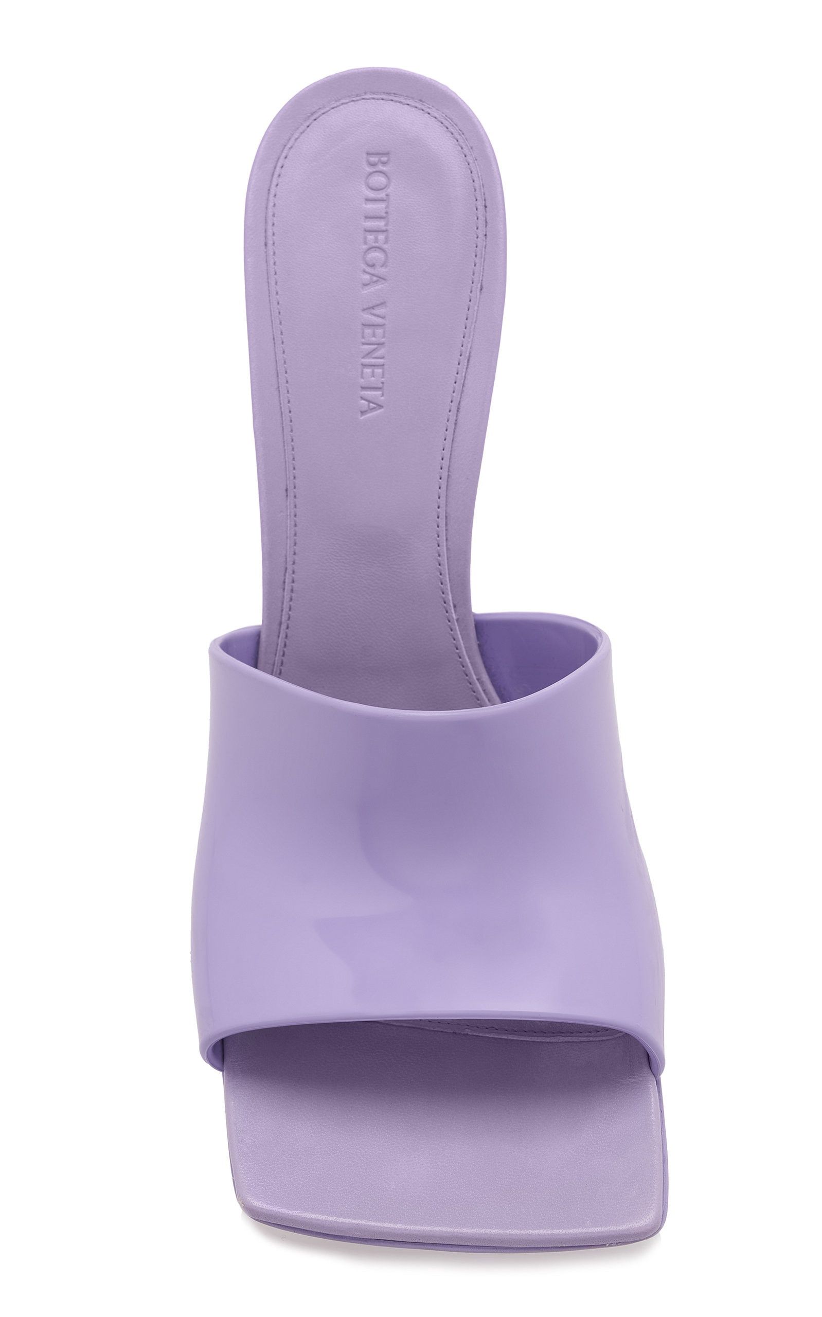 Bottega Veneta stretch pvc slide sandals purple Size US 10 / IT 40 - 4 Thumbnail