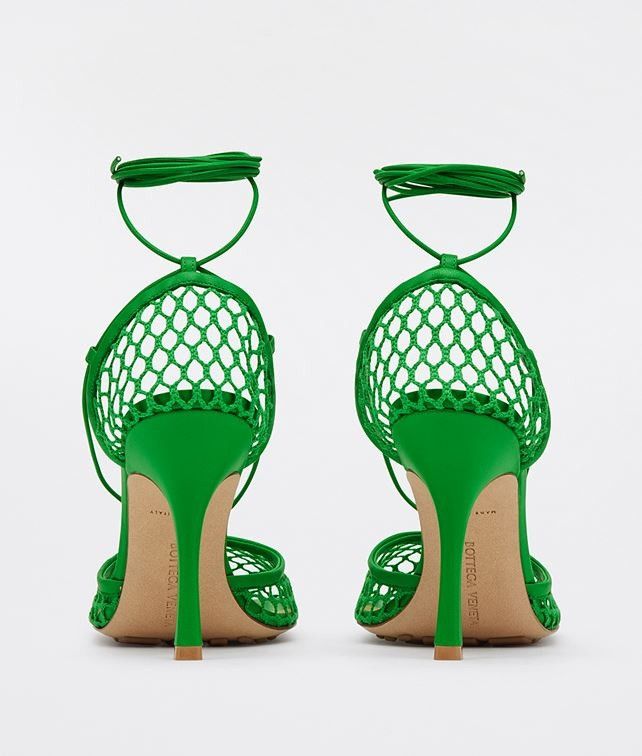 Bottega Veneta stretch sandal grass Size US 9 / IT 39 - 2 Thumbnail