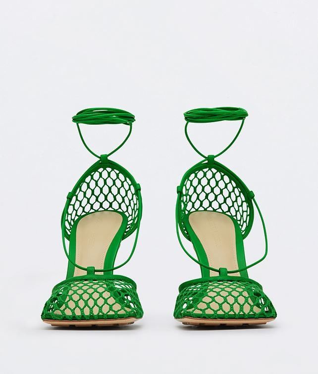 Bottega Veneta stretch sandal grass Size US 11 / IT 41 - 3 Thumbnail