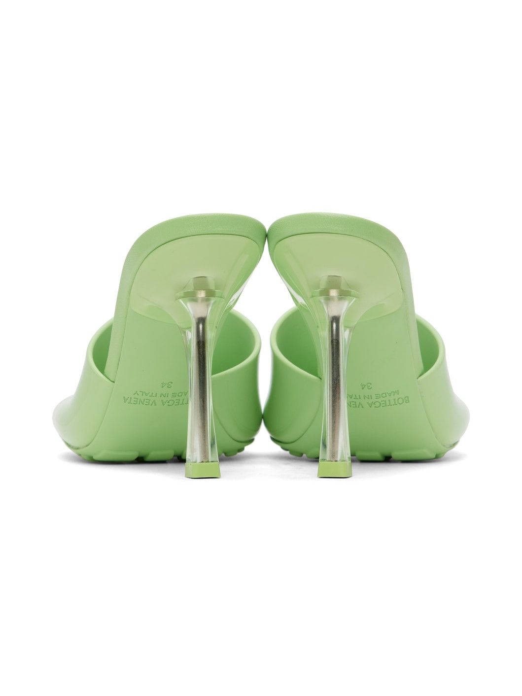 Bottega Veneta stretch pvc slide sandals pistachio Size US 9 / IT 39 - 2 Thumbnail