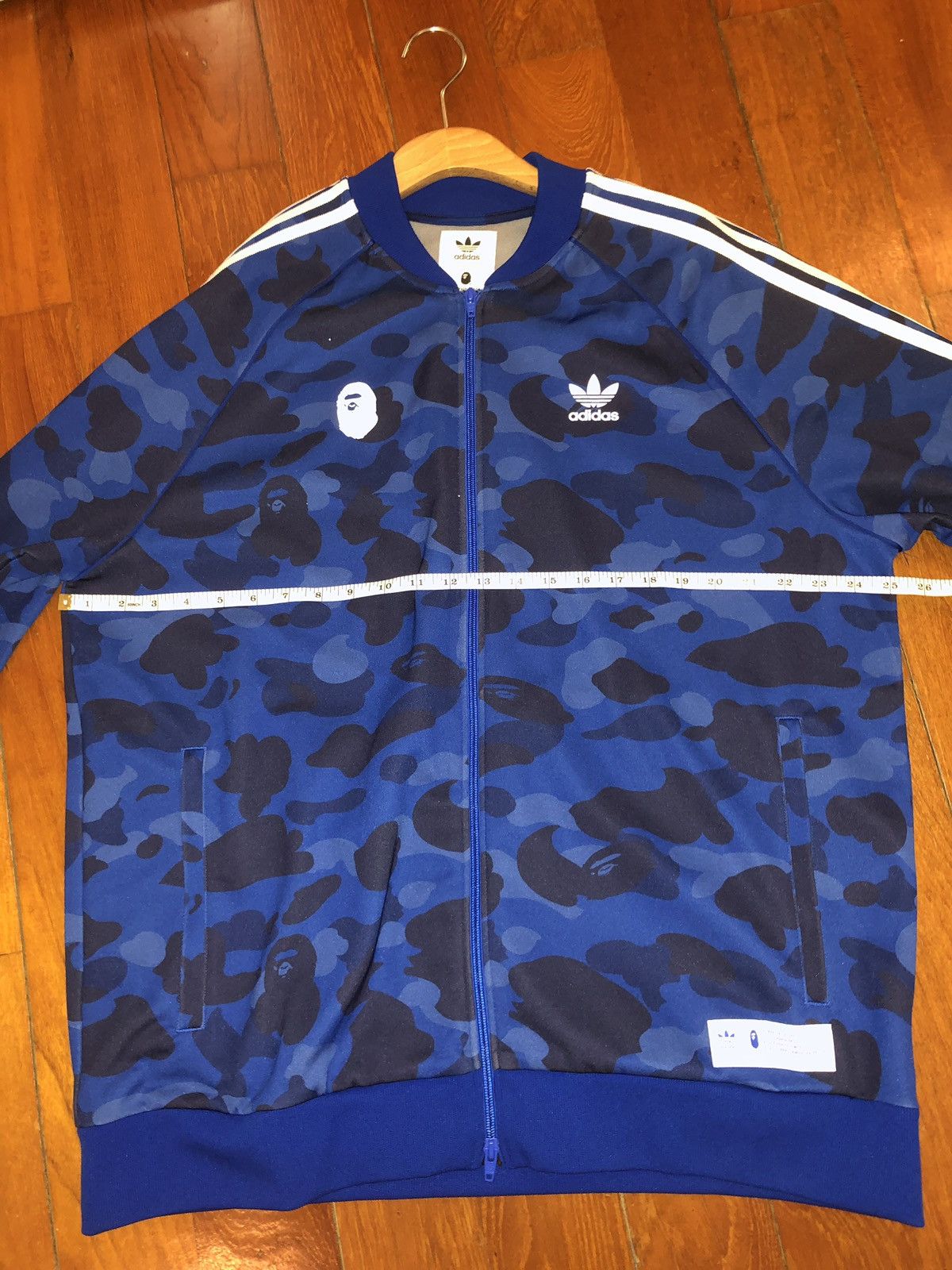 Bape x adidas adicolor track top blue online