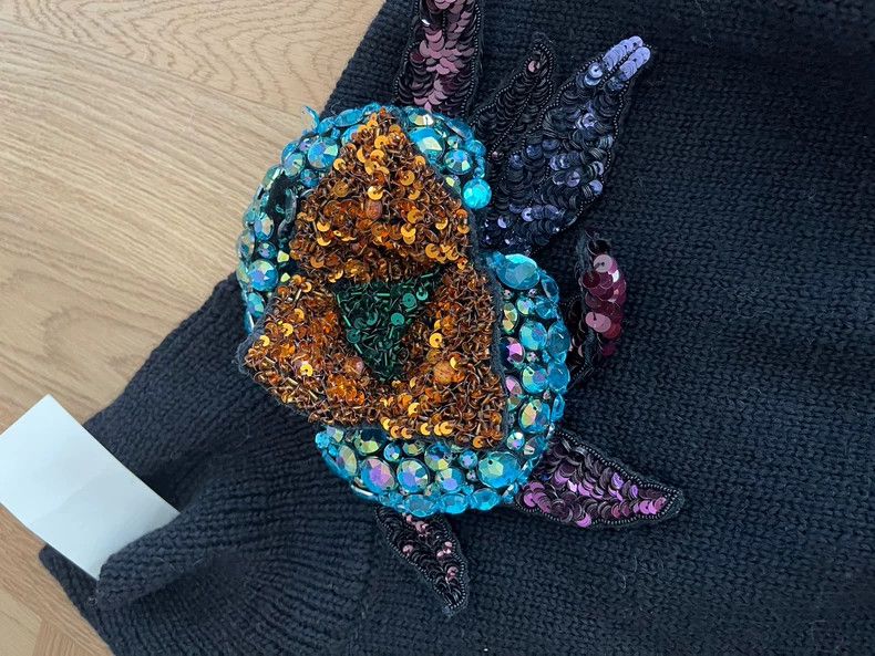 Dries Van Noten embroidered high-neck wool sweater Size US L / EU 52-54 / 3 - 2 Thumbnail