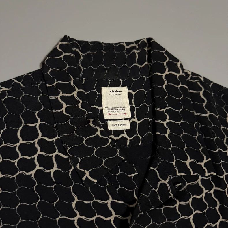 Visvim visvim free edge shirt in black and beige Size US L / EU 52-54 / 3 - 2 Thumbnail