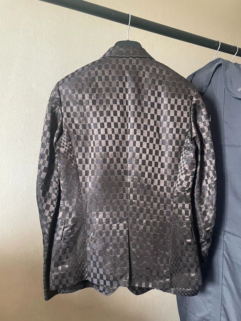 Haider Ackermann haider ackermann double-breasted checkered blazer Size US L / EU 52-54 / 3 - 2 Thumbnail
