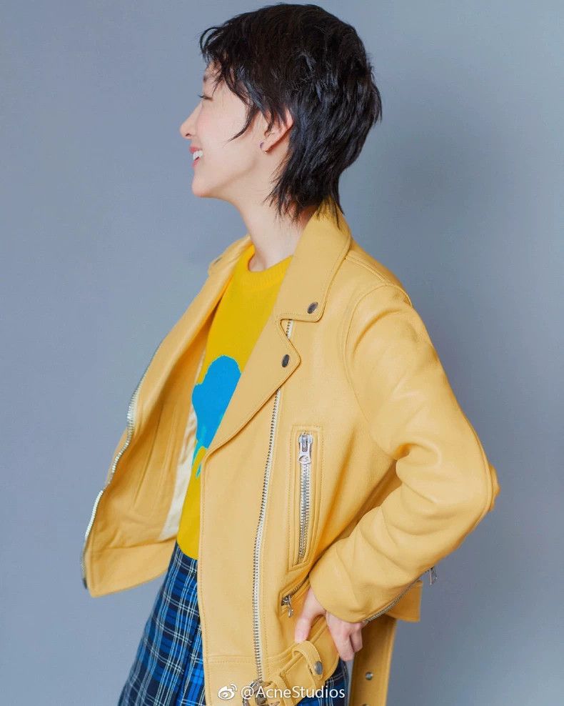 Acne Studios yellow leather jacket from Acne Studios Size US XS / EU 42 / 0 - 8 Thumbnail