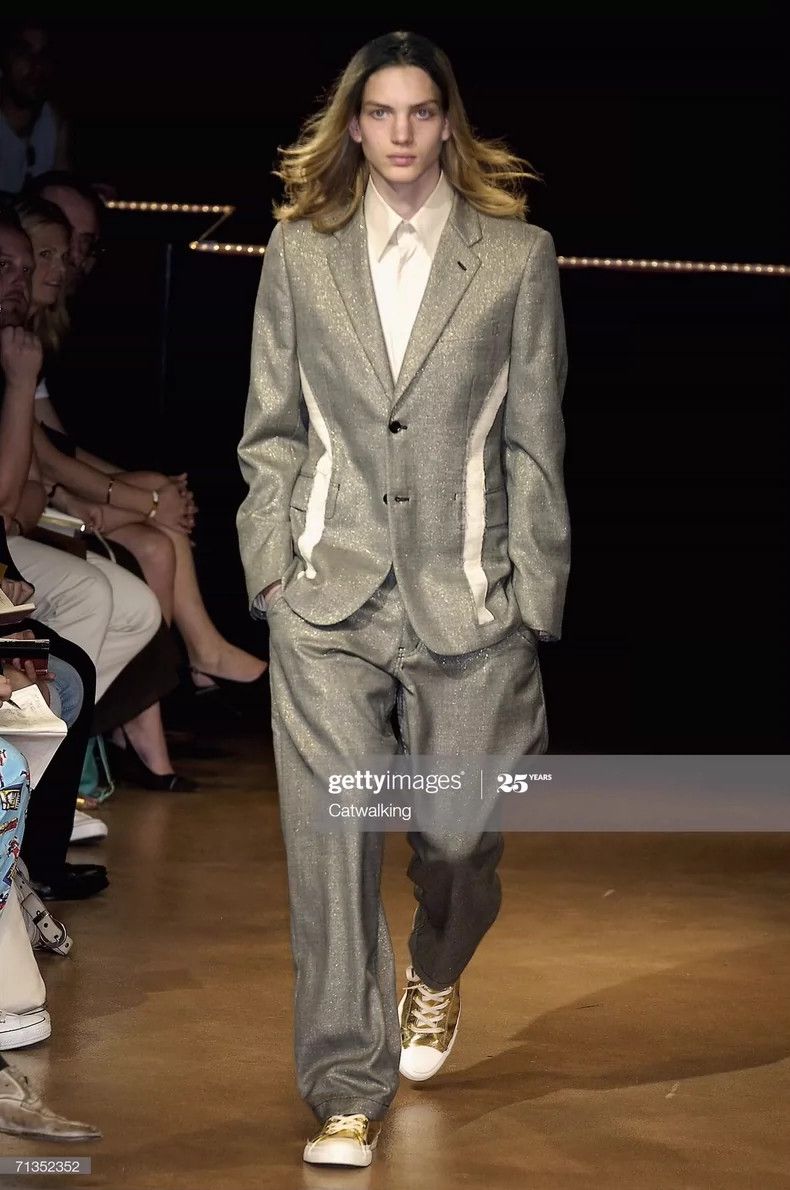 Comme des Garcons Comme Des Garcons Homme Plus Silver Wool Jacket Size US M / EU 48-50 / 2 - 9 Thumbnail