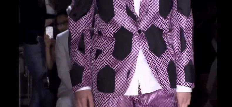 Comme des Garcons pink cut-out suit jacket from cdg homme plus Size US S / EU 44-46 / 1 - 3 Thumbnail