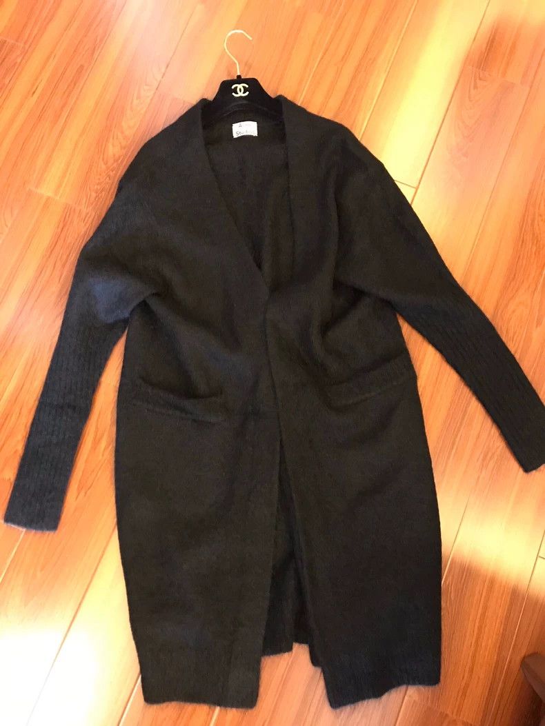 Acne Studios black oversized cardigan by acne studios Size US XXS / EU 40 - 7 Thumbnail