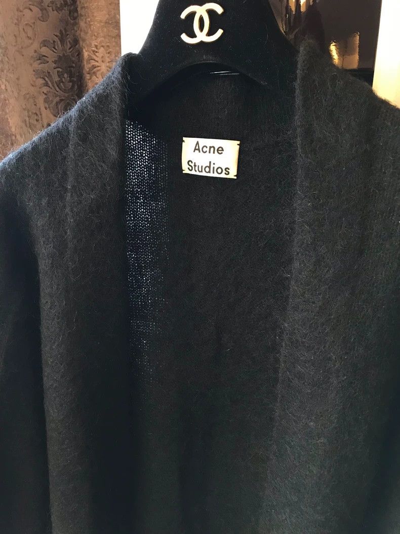 Acne Studios black oversized cardigan by acne studios Size US XXS / EU 40 - 2 Thumbnail