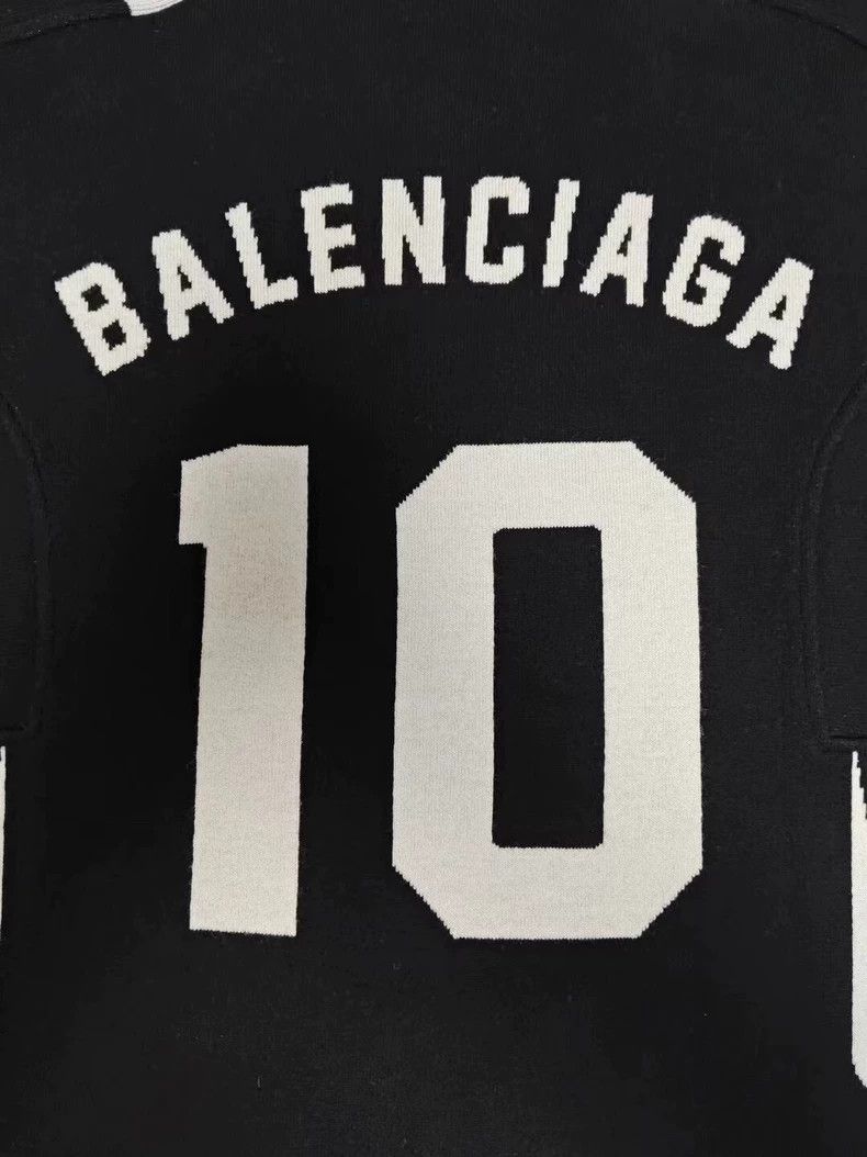 Balenciaga Balenciaga Blokecore Black White Knit Jersey Size US M / EU 48-50 / 2 - 4 Thumbnail