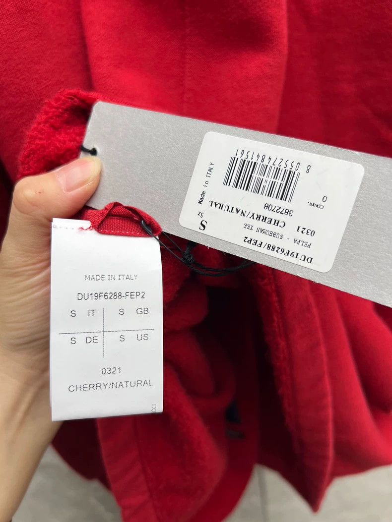 Rick Owens Rick Owens Red Subhuman Sweatshirt with Holes Size US S / EU 44-46 / 1 - 7 Thumbnail