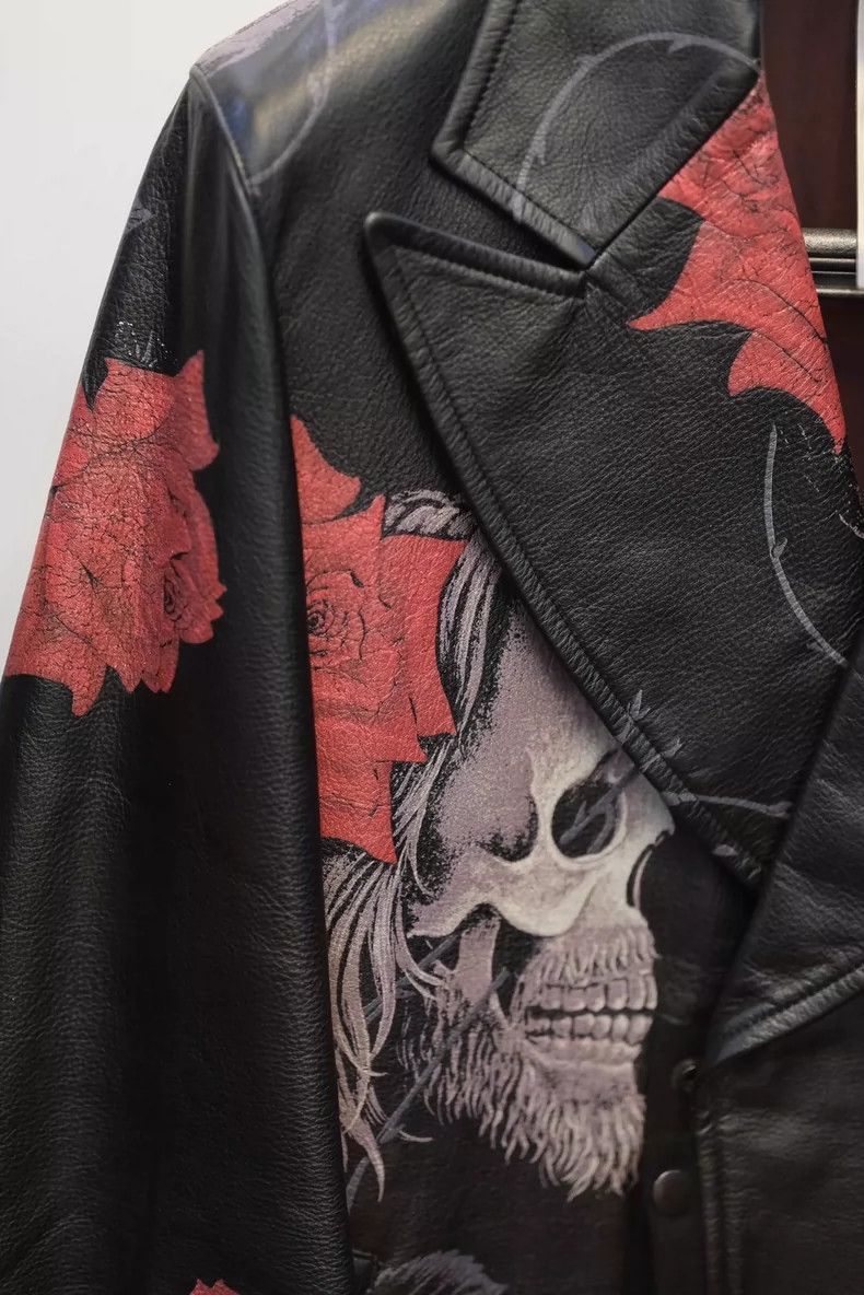 Yohji Yamamoto yohji yamamoto skull rose leather jacket Size US M / EU 48-50 / 2 - 2 Thumbnail