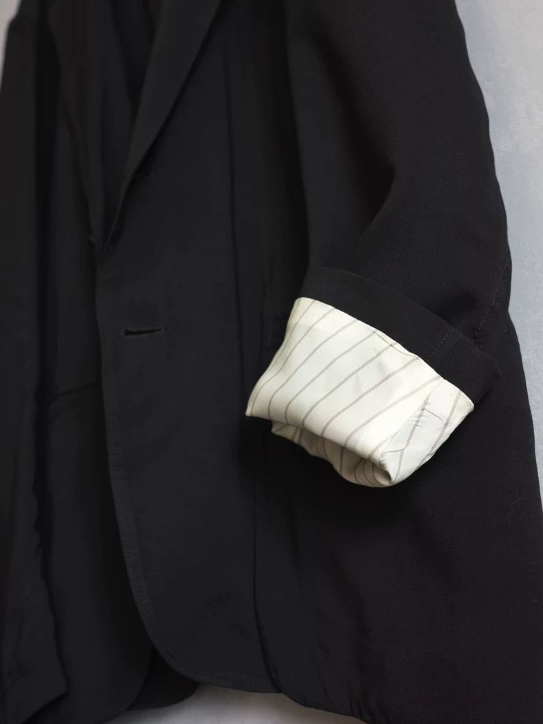 Yohji Yamamoto yohji yamamoto black double-layered jacket Size US L / EU 52-54 / 3 - 6 Thumbnail
