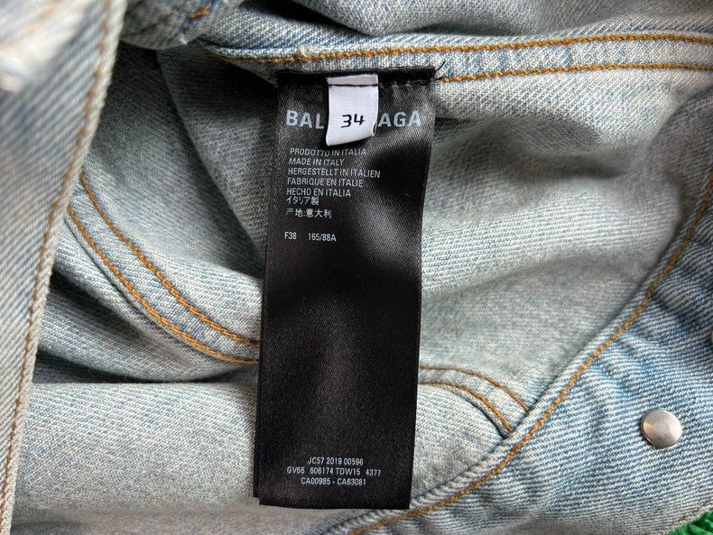 Balenciaga balenciaga embroidered denim jacket with tags Size US S / EU 44-46 / 1 - 7 Thumbnail