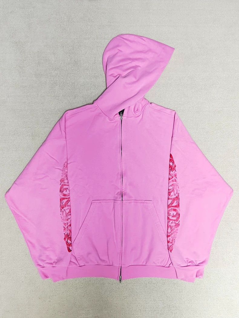 Balenciaga balenciaga offshore pink zip hoodie | Grailed