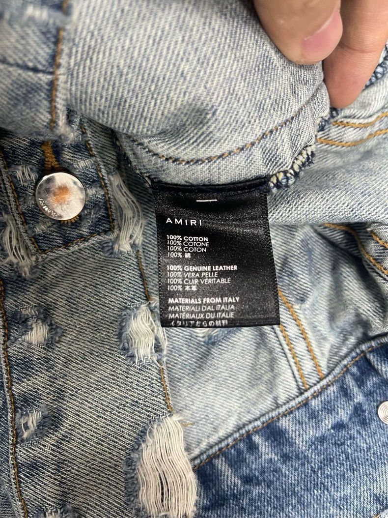 Amiri distressed blue denim jacket by amiri Size US M / EU 48-50 / 2 - 9 Thumbnail